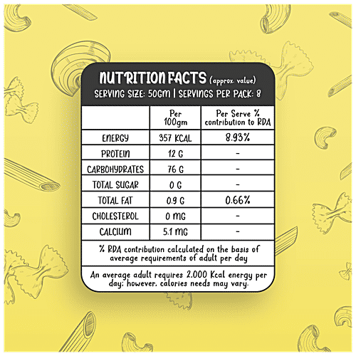 Farmley Makhana Macaroni & Penne Pasta Combo - Maida Free, Cholesterol-Free, Vegan, 400 g (Pack of 2) 