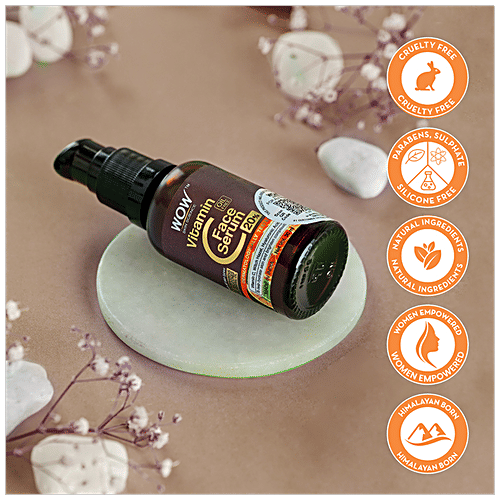 Wow Skin Science Vitamin C+ Face Serum - With 1% Ferulic Acid, Brightens Complexion, Anti-Ageing, 30 ml