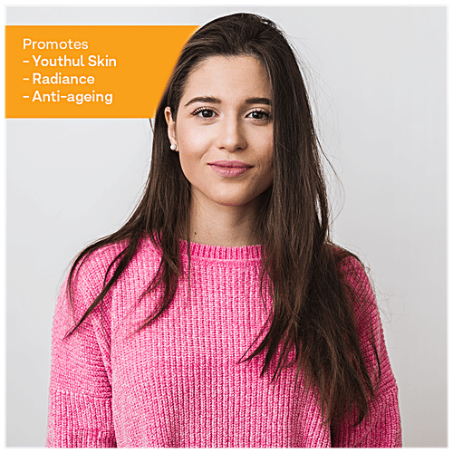 O'ZIVA Plant Based Collagen Builder Powder With Vitamin C & Biotin - Collagen Supplements For Women & Men, 24 g (6 Sachet x 4 g each)