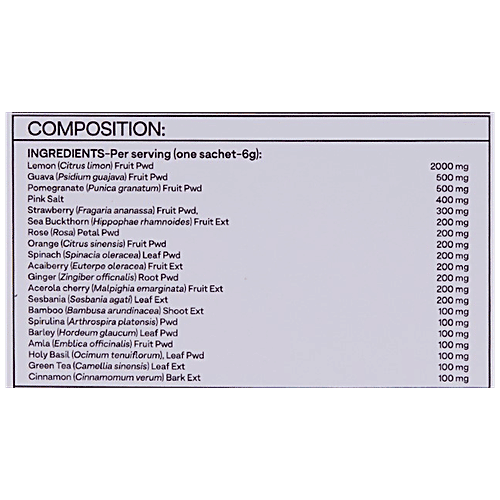 O'ZIVA Plant Based Collagen Builder Powder With Vitamin C & Biotin - Collagen Supplements For Women & Men, 24 g (6 Sachet x 4 g each)