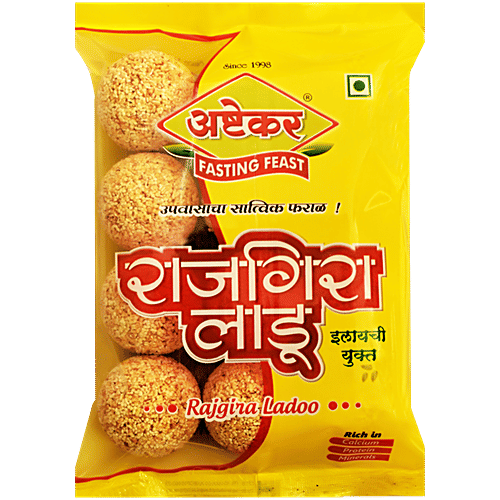 Ashtekar Rajgira Ladoo - Gluten Free, Calcium Rich, 200 g (Pack of 12) 