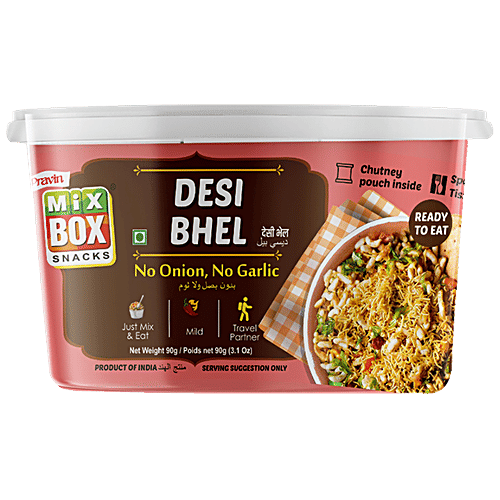 Buy Pravin Mixbox Desi Bhel With Chutney, No Onion, No Garlic