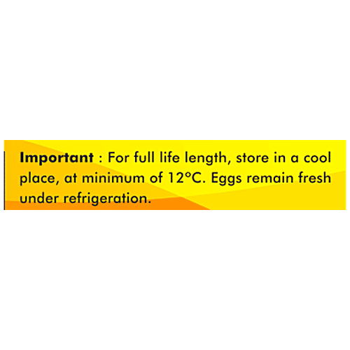 Yojana Poultry Omega 400+ Eggs - Enriched With Omega 3 Fatty Acids, Organic Selenium & Vitamin E, 6 pcs Carton 