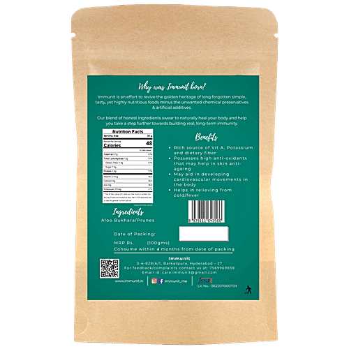 Immunit Aloo Bukhara/Prune, 100 g  