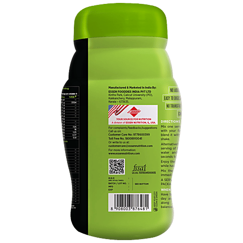 Buy ESSEN Plant Protein Chocolate Flavour, Sweetened With Stevia