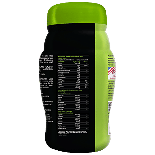 Buy ESSEN Plant Protein Chocolate Flavour, Sweetened With Stevia