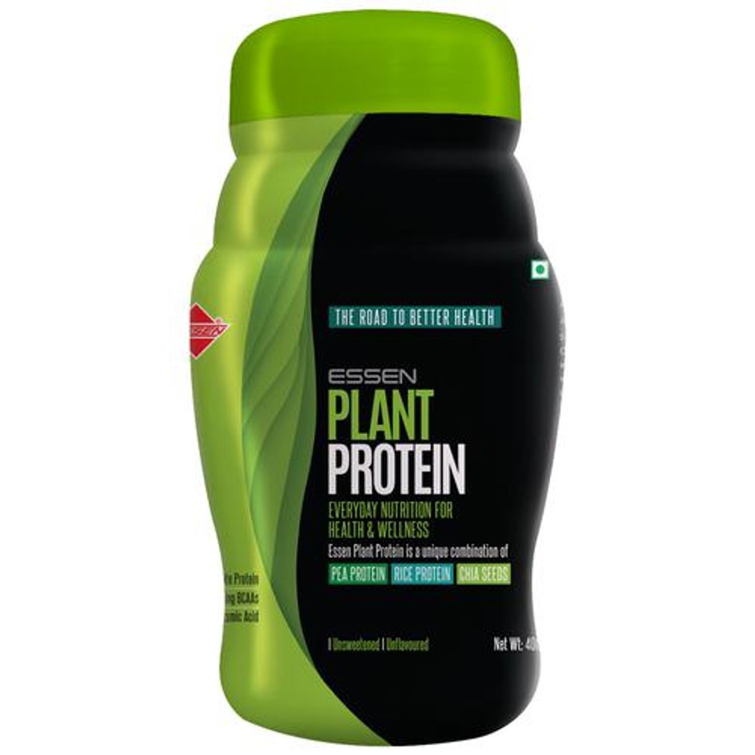 Buy ESSEN Plant Protein Unsweetened, Unflavoured, Provides Energy