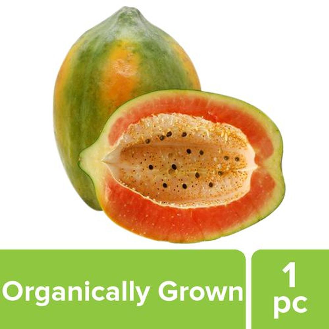 Fresho Papaya Medium - Organically Grown, 1 pc 1 kg - 1.5 kg