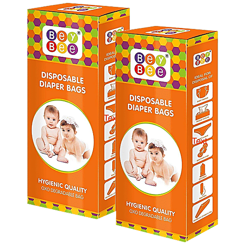 Buy BeyBee Disposable Diaper Bags Hygienic Quality, OXO Biodegradable