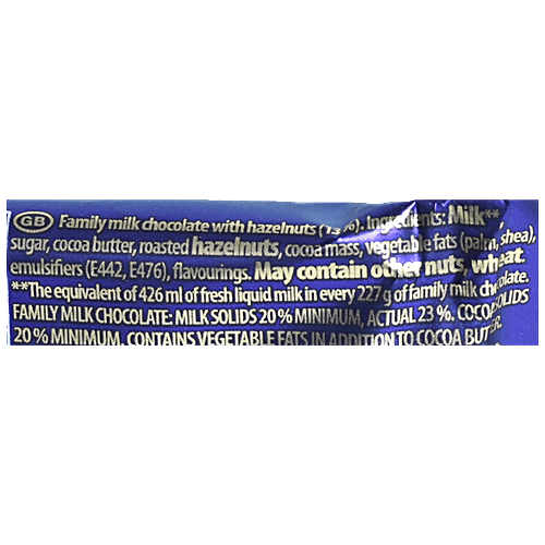 Cadbury Dairy Milk - Whole Nut, Imported, Rich Classic Taste, 45 g  