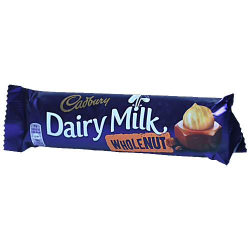 Cadbury Dairy Milk - Whole Nut, Imported, Rich Classic Taste, 45 g  