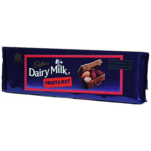 Cadbury Dairy Milk - Fruit & Nut Tablet, Imported, Travel Exclusive, Rich In Classic Taste, 300 g