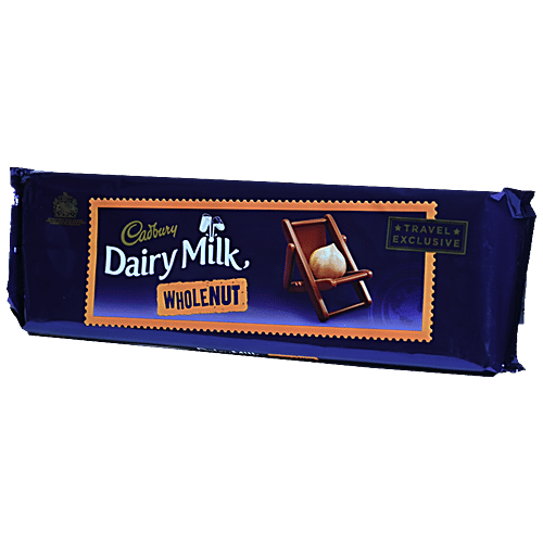 Cadbury Dairy Milk - Whole Nut Tablet, Imported, Travel Exculsive, Rich In Classic Taste, 300 g  