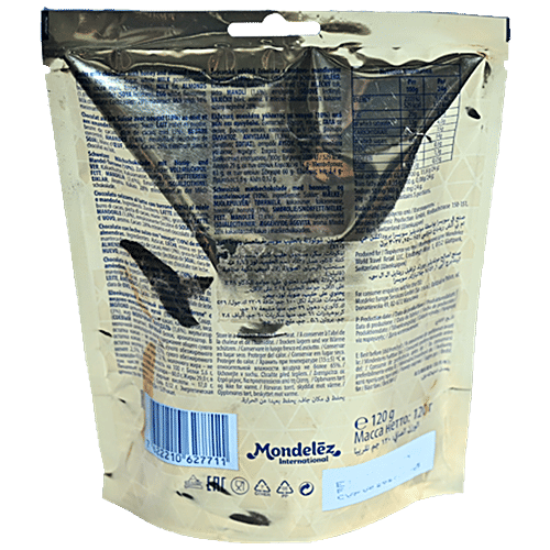 Toblerone Swiss Milk Chocolate With Honey & Almond Nougat - Tiny, Smooth, Rich Flavour, 120 g (15 pcs) 