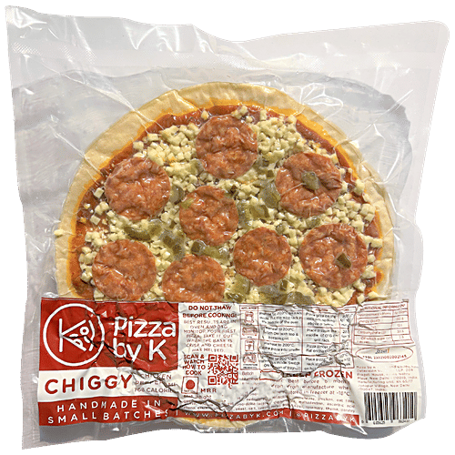 Pizza by K Chiggy - Chicken Pepperoni Frozen Pizza, 363 g  