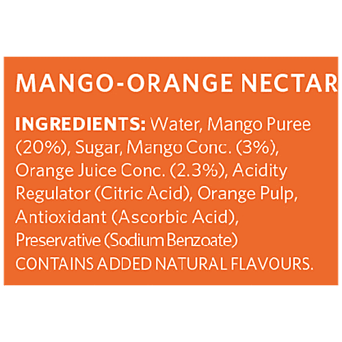 Frussh Mango & Orange Nectar - Rich In Vitamin A, C, Boosts Immune System, 250 ml PET Bottle 