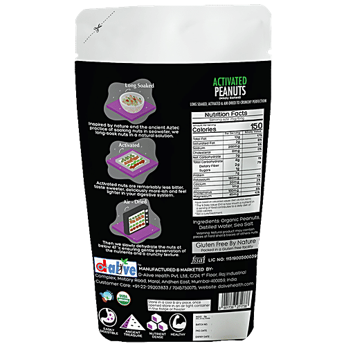 Buy Honestly Organic Activated Peanuts Mildly Salted, Crunchy, Rich