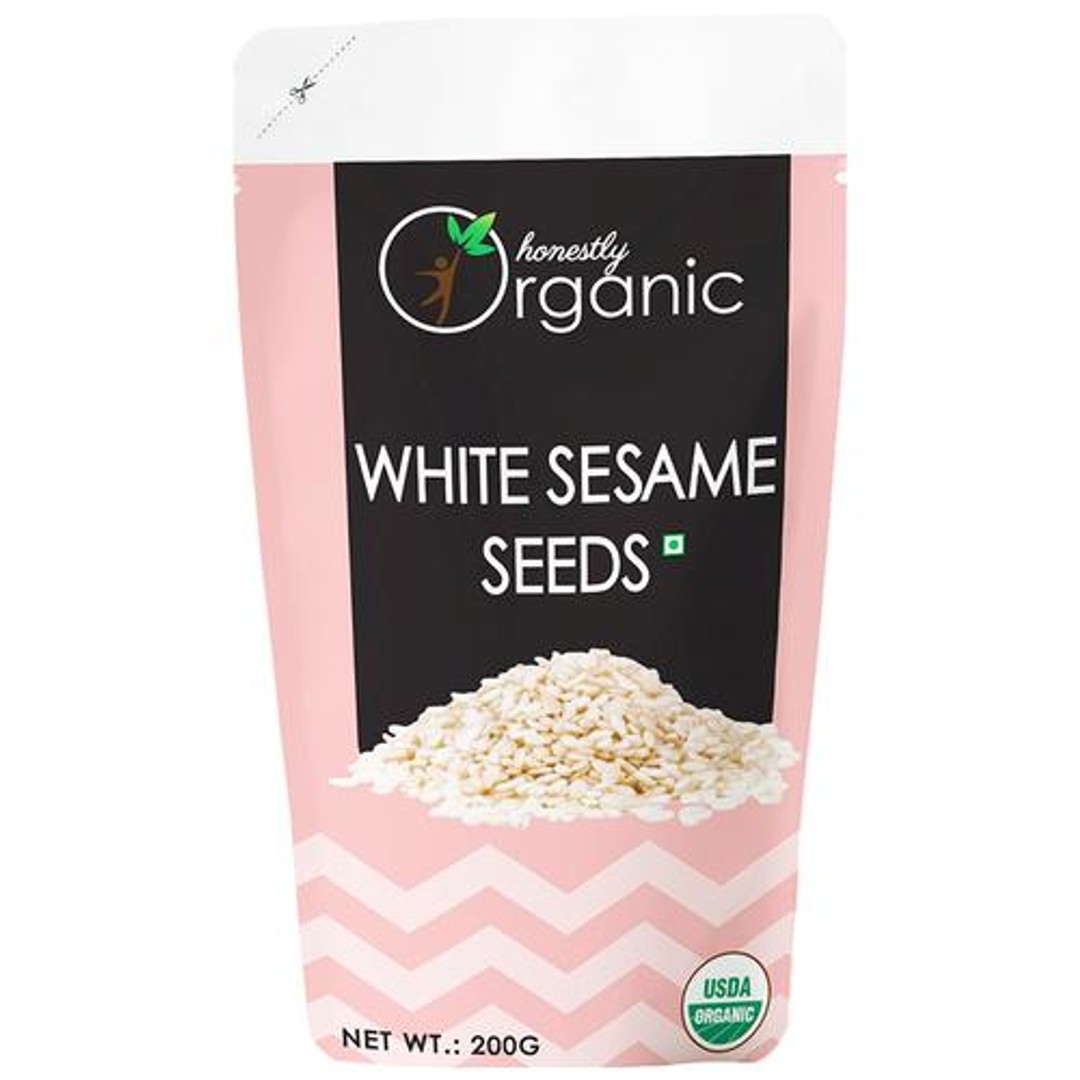 Buy Honestly Organic White Sesame Seeds Rich In Protein & Calcium