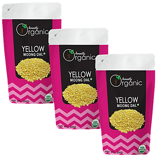 Buy Honestly Organic Yellow Moong Dal Rich In Protein & Fibre, Helps Lower Blood Sugar Levels