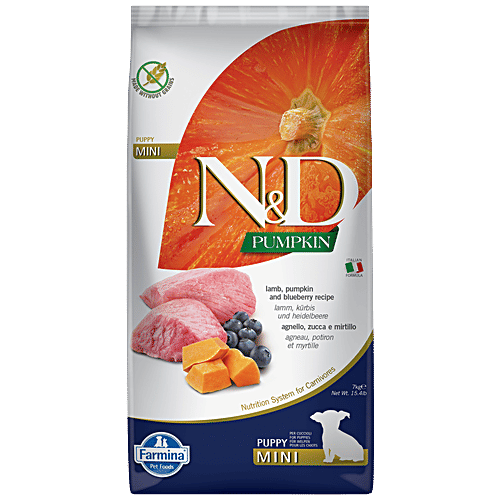 Buy FARMINA PET FOODS N&D Pumpkin Dog Dry Food For Puppy Lamb