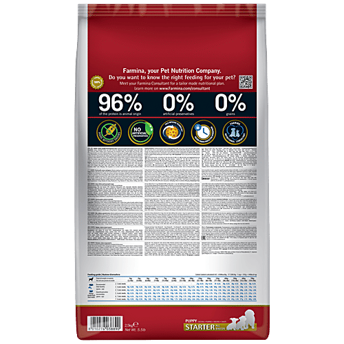 Farmina Pet Foods N&D Pumpkin Dog Dry Food For Starter Puppy - Chicken & Pomegranate, Grain Free, All Breed, 2.5 kg  