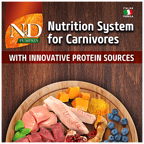 Farmina Pet Foods N&D Pumpkin Dog Dry Food For Puppy - Chicken & Pomegranate, Grain Free, Medium & Maxi Breed, 12 kg  