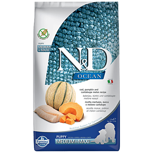 Buy FARMINA PET FOODS N&D Ocean Dog Dry Food For Puppy COD Pumpkin