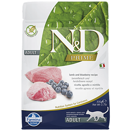 Buy FARMINA PET FOODS N&D Prime Cat Dry Food Lamb & Blueberry, Grain