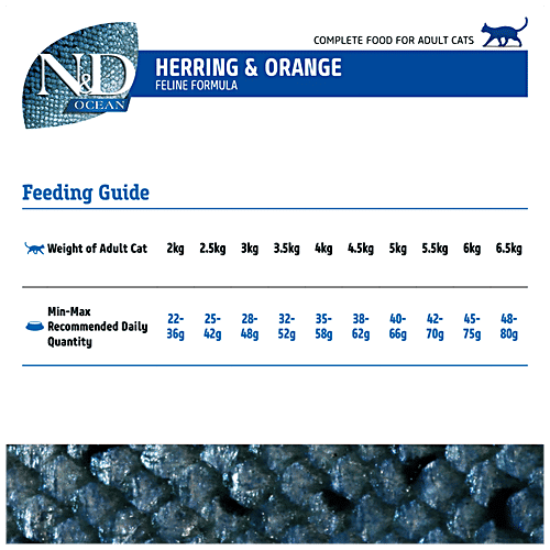 Buy FARMINA PET FOODS N&D Ocean Cat Dry Food Herring & Orange, Grain