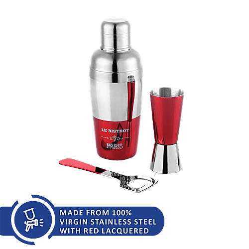 Buy Urban Chef Stainless Steel Bar Accessories Red, Opener, Cocktail