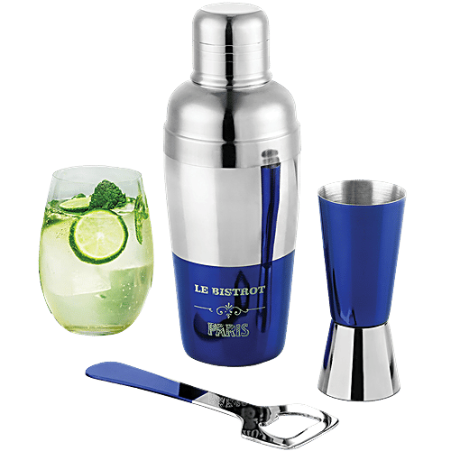 Buy Urban Chef Stainless Steel Bar Accessories Blue, Opener, Cocktail