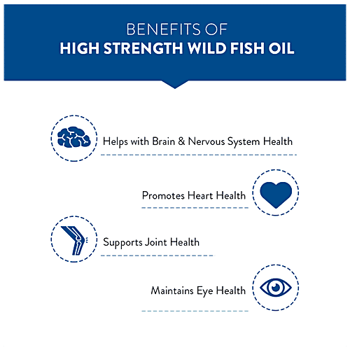 Swisse Ultiboost - Odourless 4X Strength Wild Fish Oil Concentrate Capsules, 1800 Mg, Omega 3, 60 pcs  