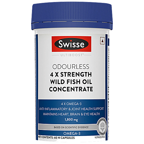 Buy Swisse Ultiboost Odourless 4X Strength Wild Fish Oil Concentrate