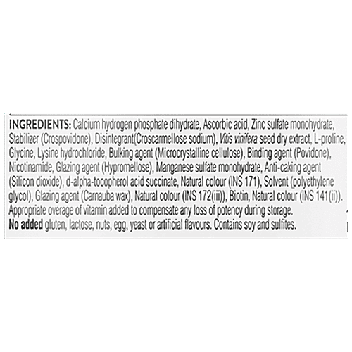 Swisse Beauty - Vegan Collagen Builder Tablets, With Biotin & Vitamin C, Supports Natural Collagen Formation, 30 pcs