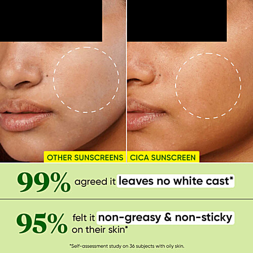 Dot & Key Cica Calming Niacinamide Sunscreen - SPF 50 PA+++, Broad Spectrum UVA/UVB Protection, 50 g  