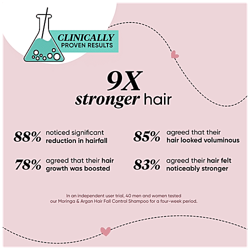 Dot & Key Moringa & Argan Hair Fall Control Shampoo - For Brittle, Thinning, Dull Hair, 350 ml