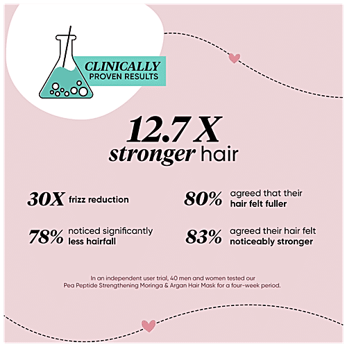 Dot & Key Pea Peptide Strengthening Moringa & Argan Hair Mask - Anti-Hair Fall, No Parabens, 200 ml