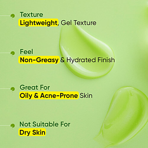 Dot & Key Cica Calming Skin Renewing Night Gel - With Niacinamide, Renews Skin, Treats Dead Skin Cells, 60 ml  