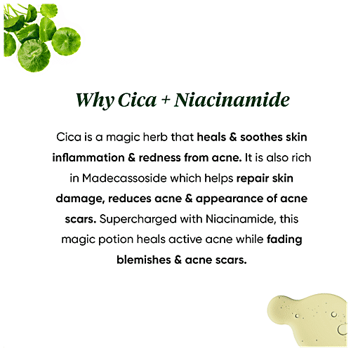 Dot & Key Cica Calming Skin Renewing Night Gel - With Niacinamide, Renews Skin, Treats Dead Skin Cells, 60 ml  