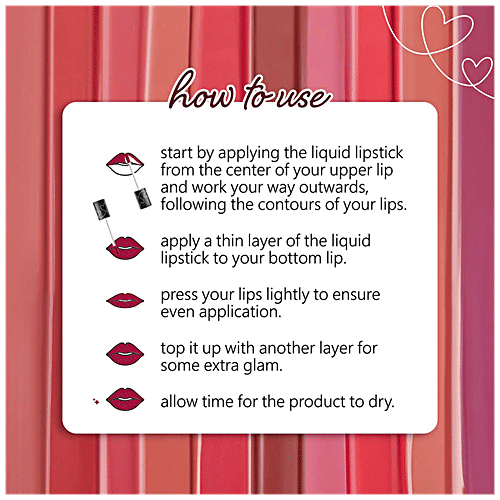 Plum Matte In Heaven Liquid Lipstick - Non-Drying, Smudge-Proof, 100% Vegan & Cruelty-Free, 4.5 ml Caramello-129 