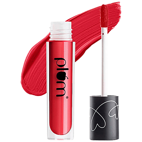 Plum Matte In Heaven Liquid Lipstick - Non-Drying, Smudge-Proof, 100% Vegan & Cruelty-Free, 4.5 ml Caramello-129 