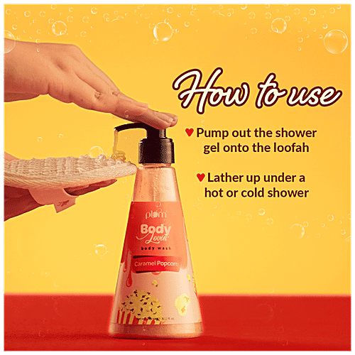 Buy Plum Body Lovin' Caramel Popcorn Body Wash NonDrying, Vegan, For