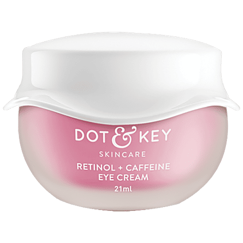 Dot & Key Retinol + Caffeine Eye Cream - Reduces Puffiness, No Chemicals, 21 ml  
