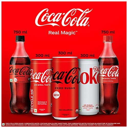 Buy Coca Cola Soft Drink Zero Sugar, No Calories Online at Best Price