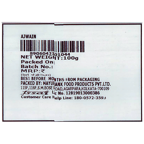 Buy MAYURANK Ajwain Helps In Digestion Online at Best Price of Rs 40