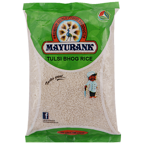 Mayurank Tulsi Bhog Rice - Versatile Grain, Rich In Fibre, 1 kg  