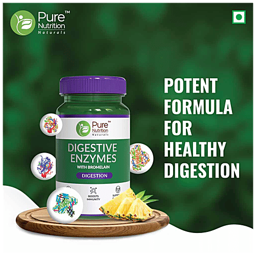 Buy Pure Nutrition Digestive Enzymes Capsule Supports Gut Health