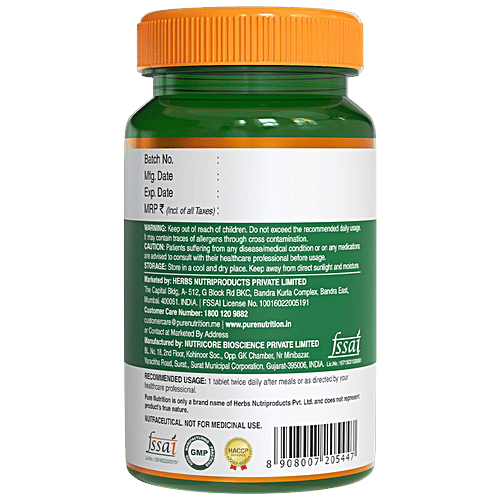 Buy Pure Nutrition Papaya Leaf & Fruit Extract Tablet Immunity & Platelet Booster Online at