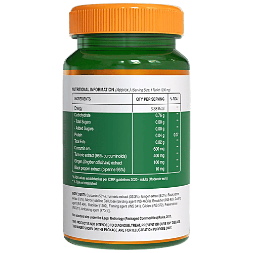 Buy Pure Nutrition Pure Nutrition Curcumin Turmeric extract Tablets