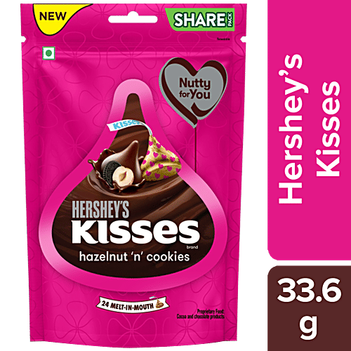 Buy Hershey's Kisses Hazelnut 'N' Cookies Chocolate Online at Best